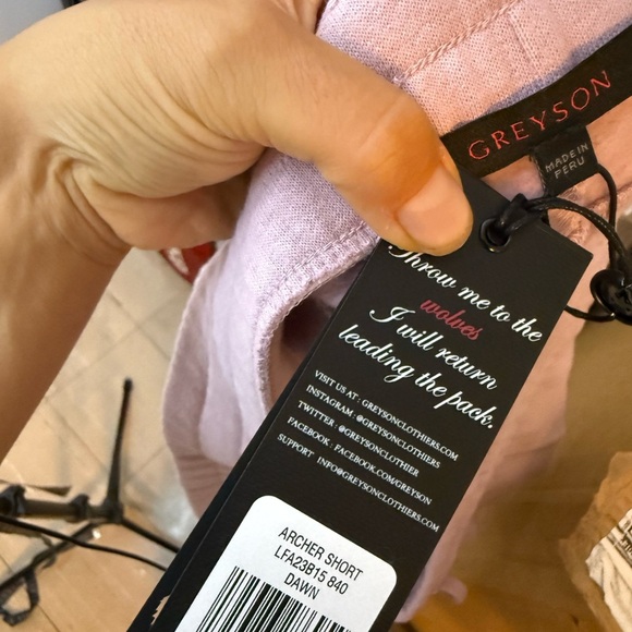 Nwt Greyson Archer Fleece Shorts - Picture 4 of 6